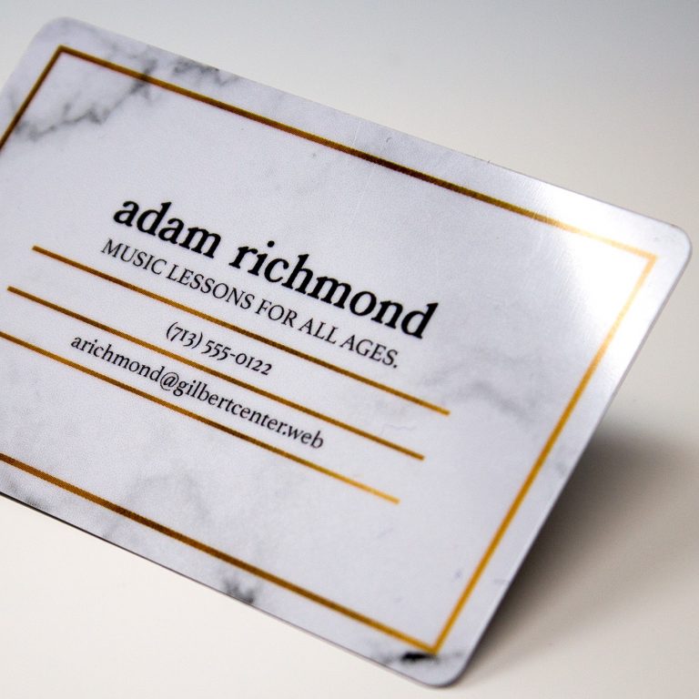 plastic business card