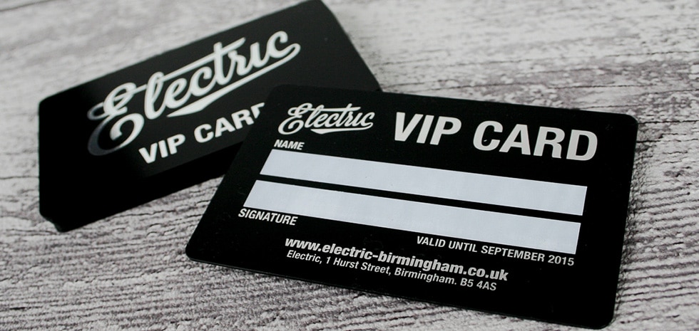 vip card printing