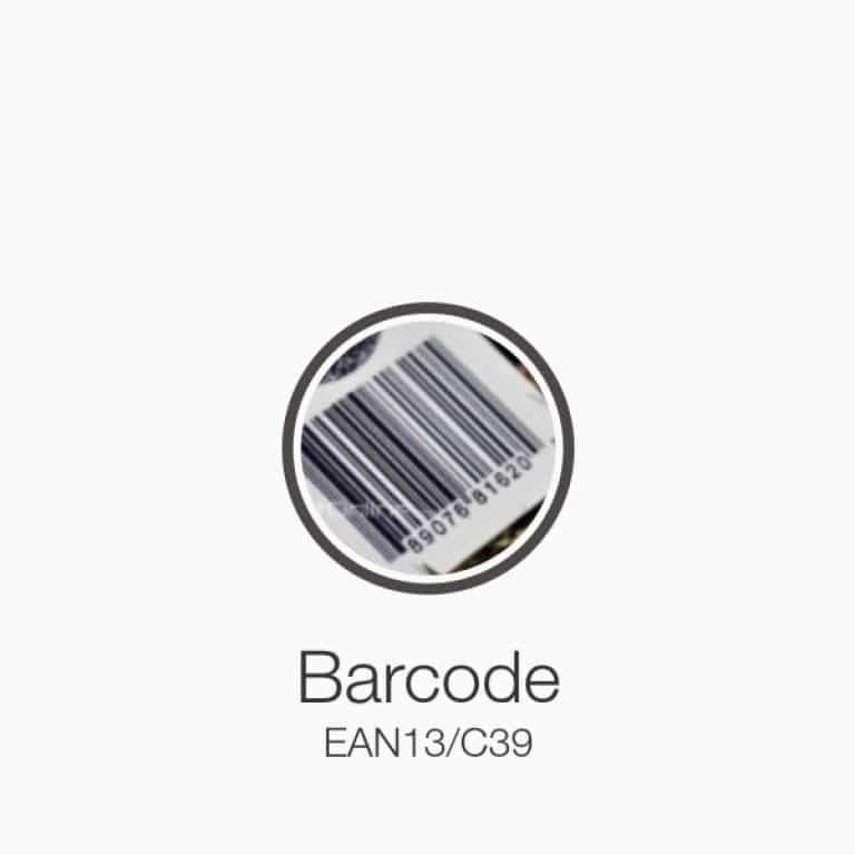 Plastic barcode card