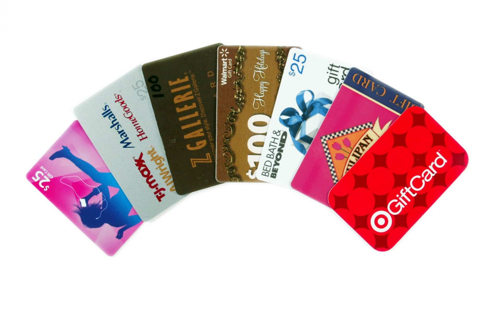 Plastic gift cards