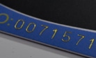 laser engraved number