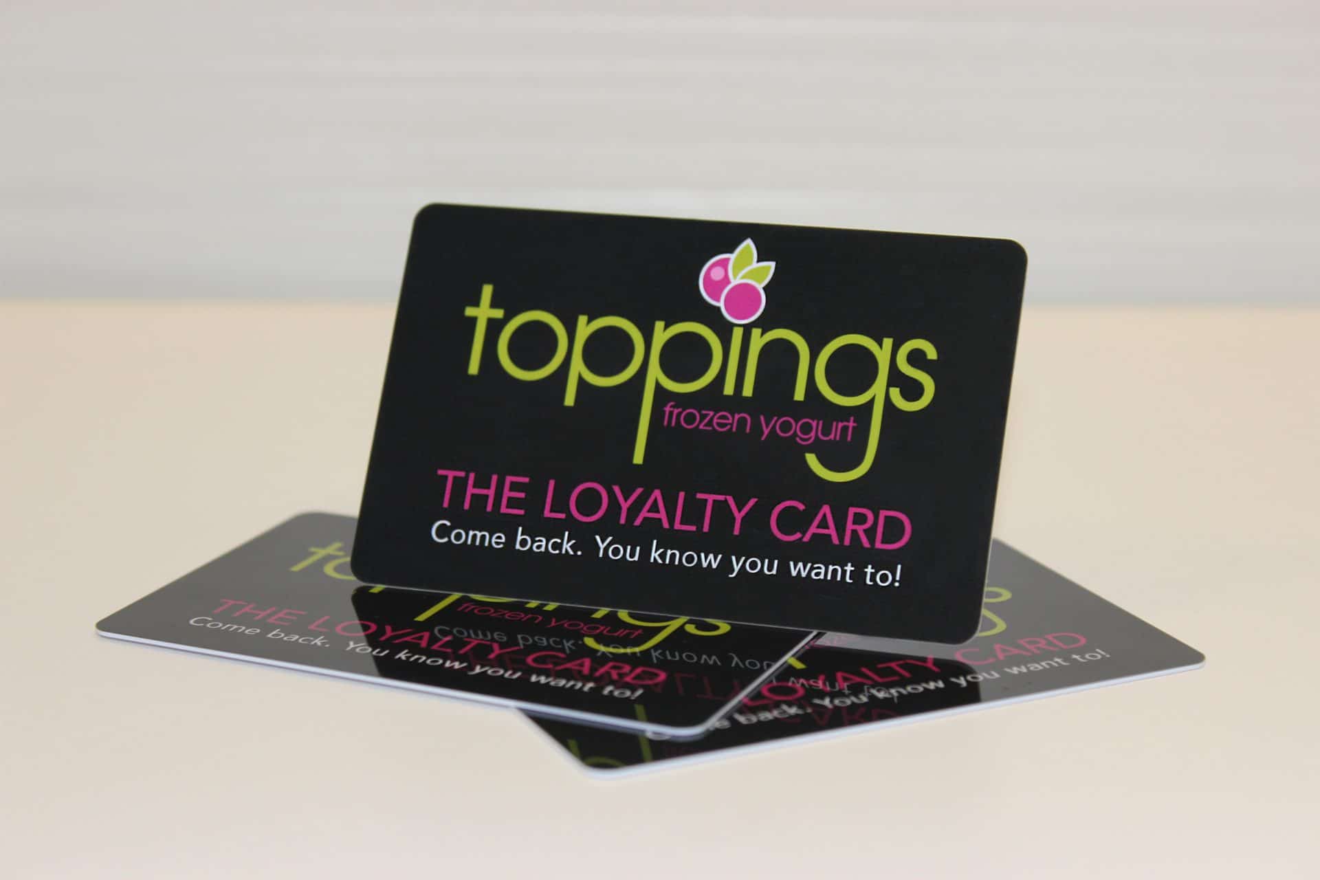 Plastic loyalty cards