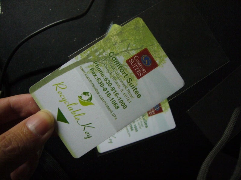 plastic key card