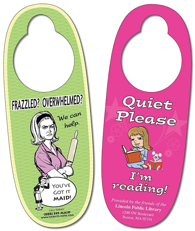 custom door hangers