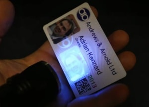 uv light ink plasticcards