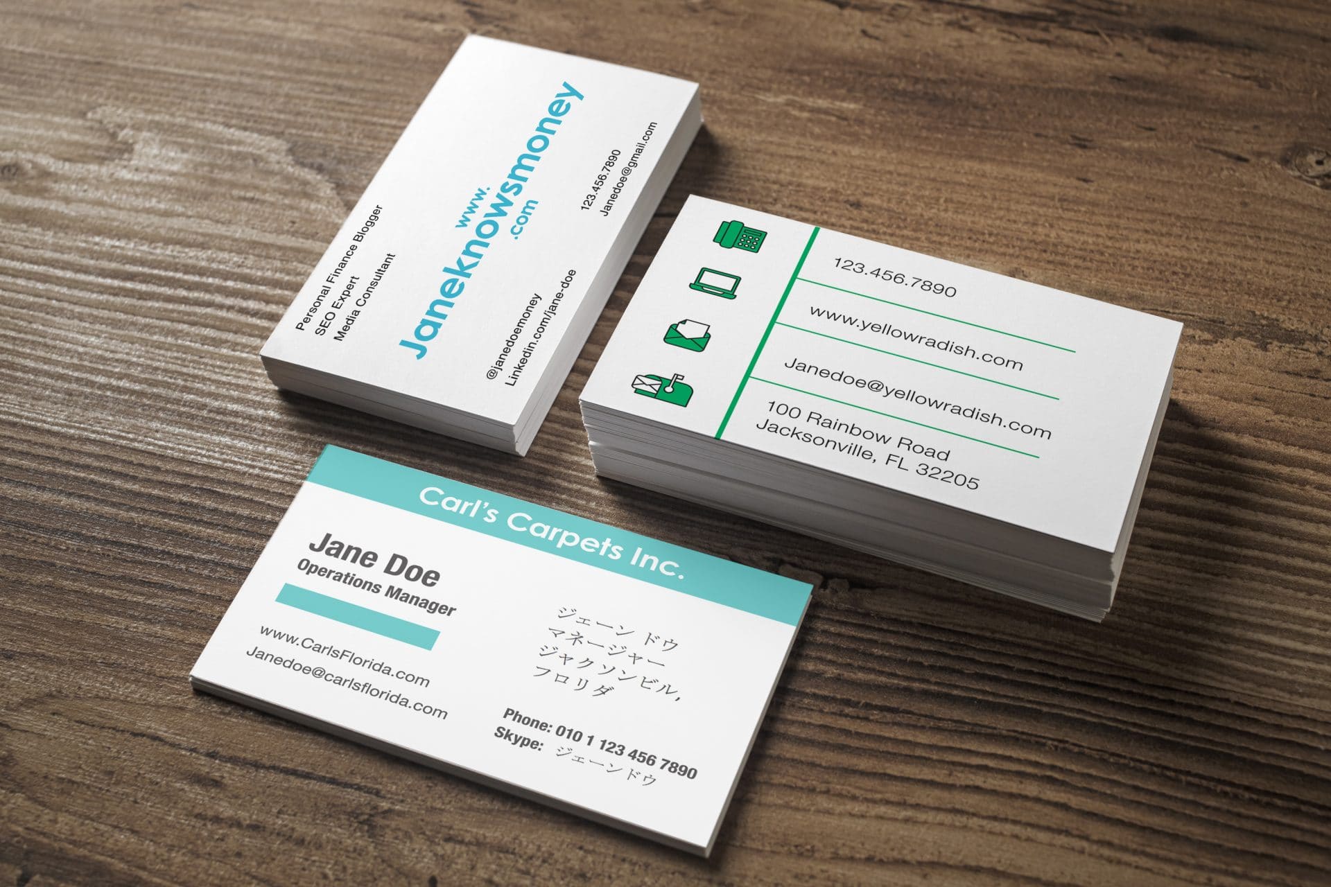 full color businesscards